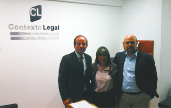 Jose Manuel Castellano, abogado y director internacional de HispaColex, en un encuentro con el despacho de abogados Contexto Legal