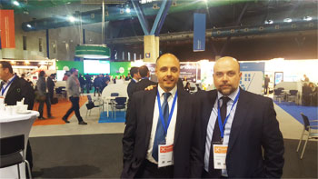 Jose Manuel Castellanoi y Juan Buendía, abogados de HispColex, en el evento internacional Transfiere